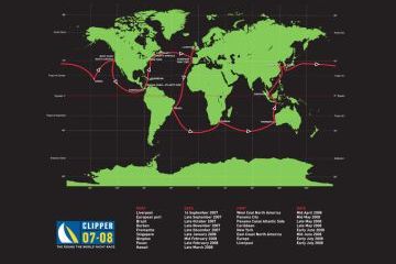 Az óceáni verseny útvonala